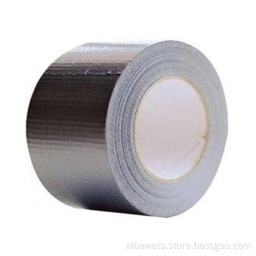 Silver High Bond Cloth Duct Tape 70 Mesh For Packaging / Se